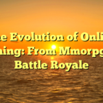 The Evolution of Online Gaming: From Mmorpgs to Battle Royale