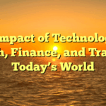 The Impact of Technology on Health, Finance, and Travel in Today’s World
